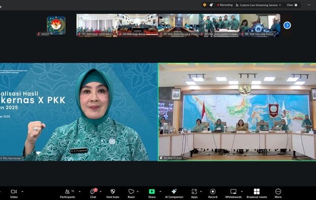 Ketum TP PKK Tekankan Pentingnya Penyelarasan Program Pasca Rakernas X