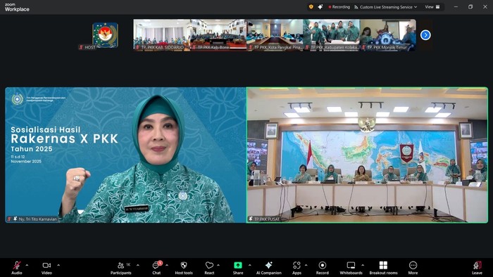 Ketum TP PKK Tekankan Pentingnya Penyelarasan Program Pasca Rakernas X